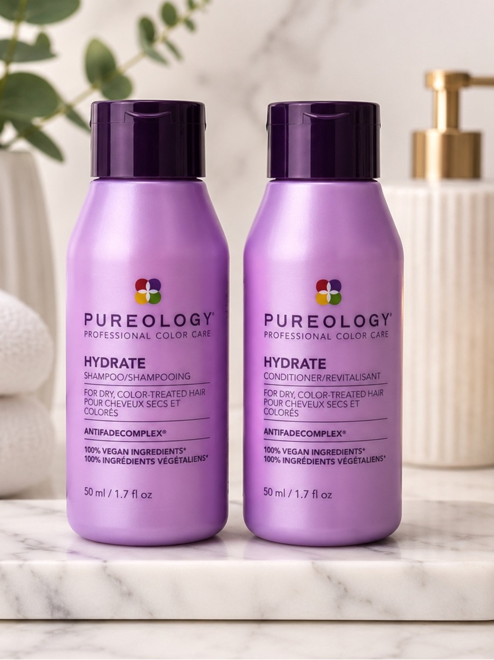 Pureology Hydrate Travel Duo Shampoo & Conditioner Set - Color-Treated Hair-New - Picture 10 of 10